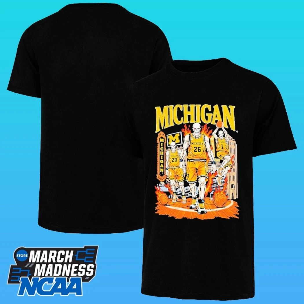 Michigan Wolverines X Sana Detroit Skelly Shirt