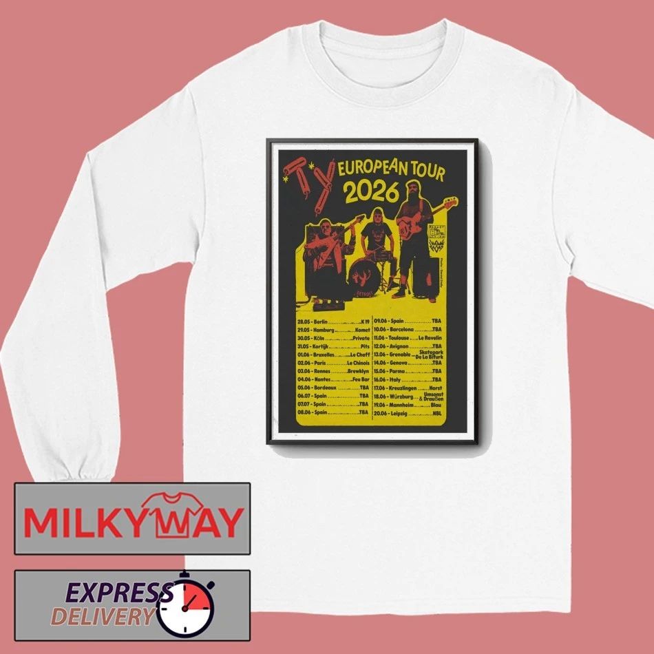 TY Band EU Tour 2026 Poster shirt
