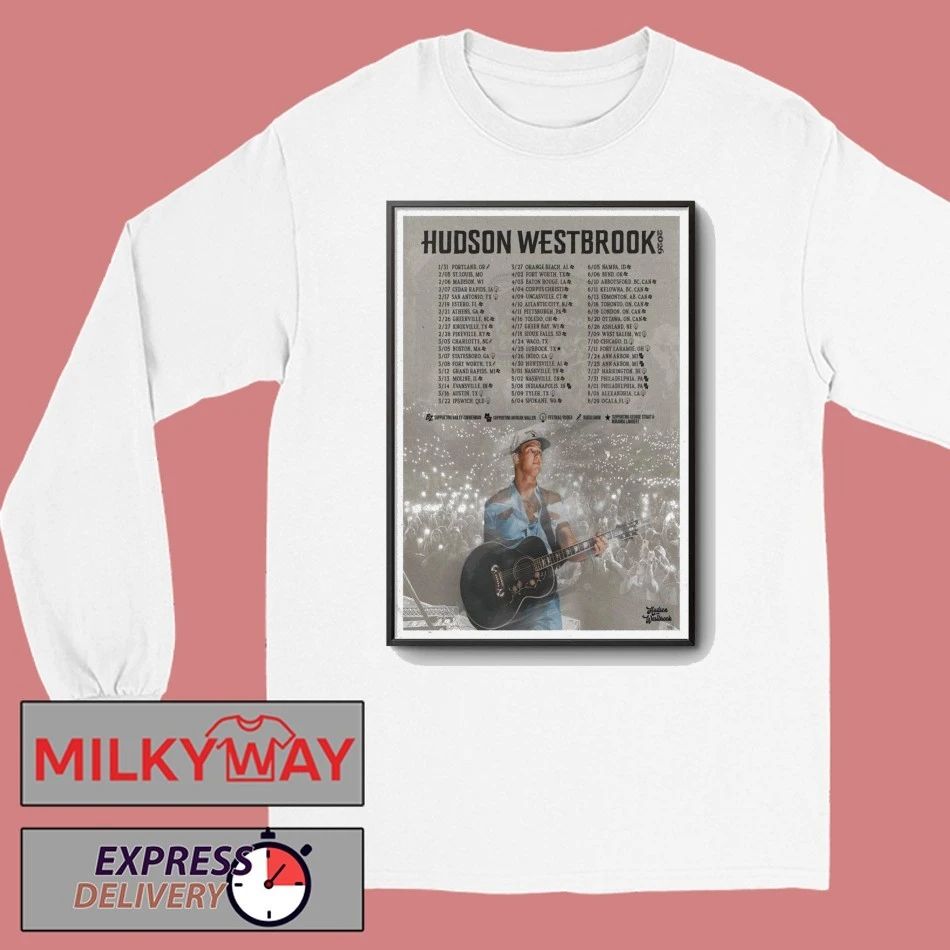 Hudson Westbrook Tour Apr – Aug 2026 Poster shirt