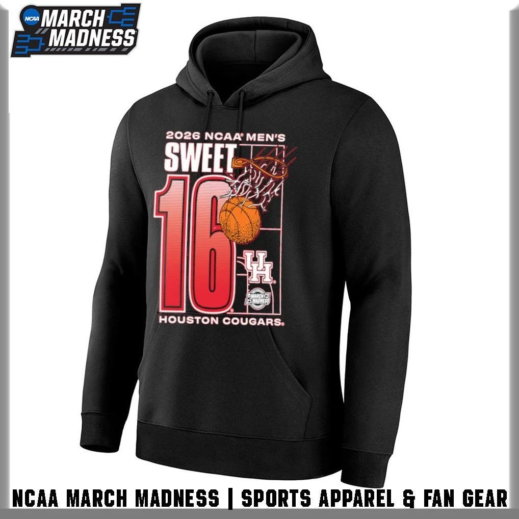 Houston Cougars 2026 NCAA March Madness Sweet 16 Bound Net T-Shirt