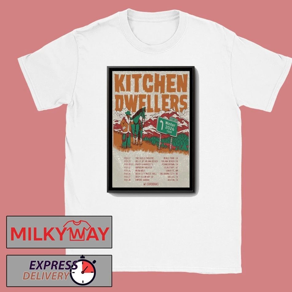 Kitchen Dwellers Winter 2026 Tour Poster shirt