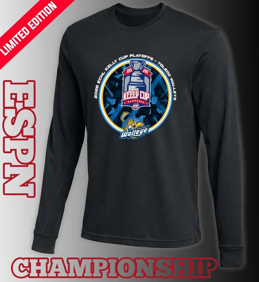 Toledo Walleye 2026 Kelly Cup Playoffs Lock Up Shirt