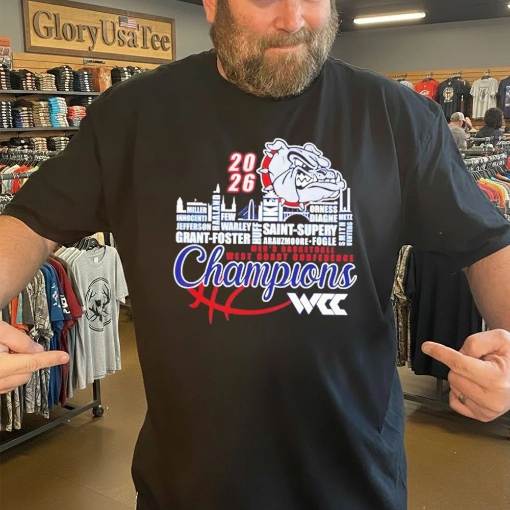 Congrats Gonzaga Bulldogs Champions 2026 WCC Men’s Basketball Mascot Shirt