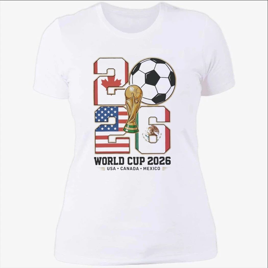 USA Canada Mexico Host Nations 2026 World Cup Soccer T-Shirt