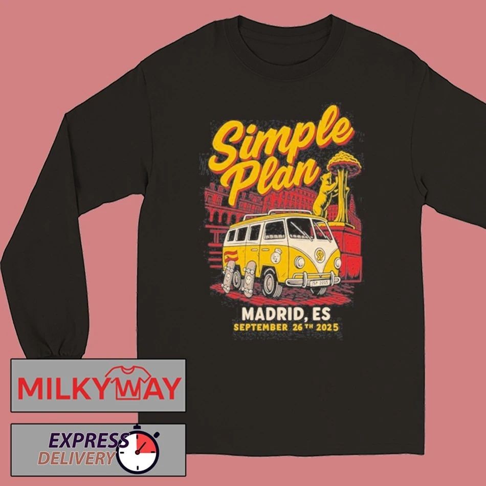 Simple Plan Sep 26 2025 Madrid, Spain, Palacio Vistalegre Shirt
