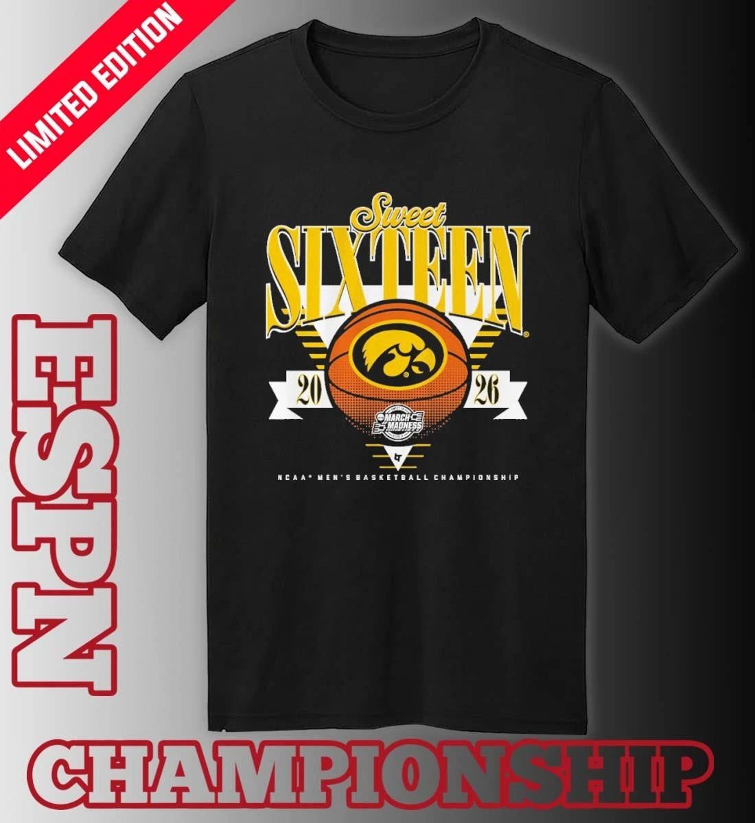 Iowa Hawkeyes MBB 2026 Sweet Sixteen Shirt