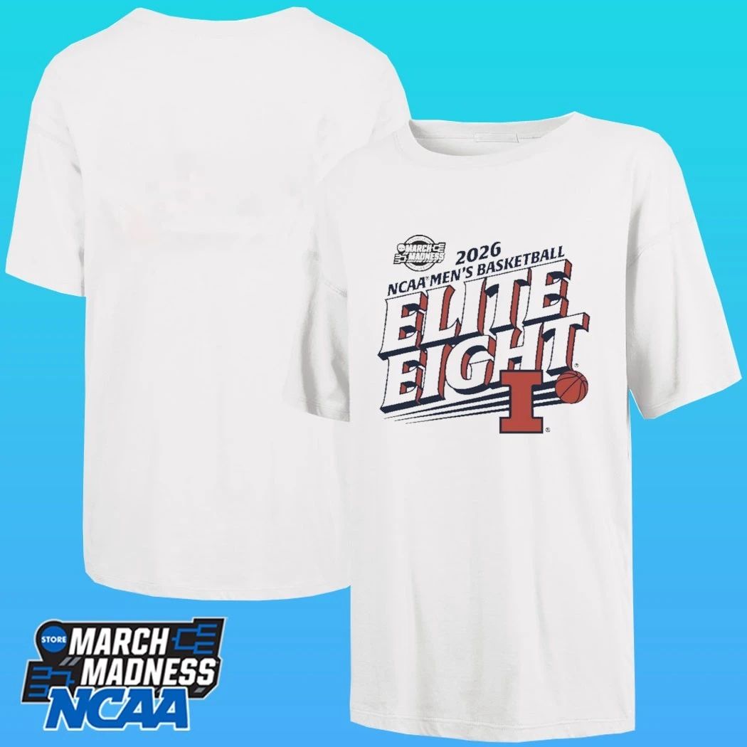 Illinois Fighting Illini 2026 Ncaa Men’s Basketball Elite Eight March Madness Shirt