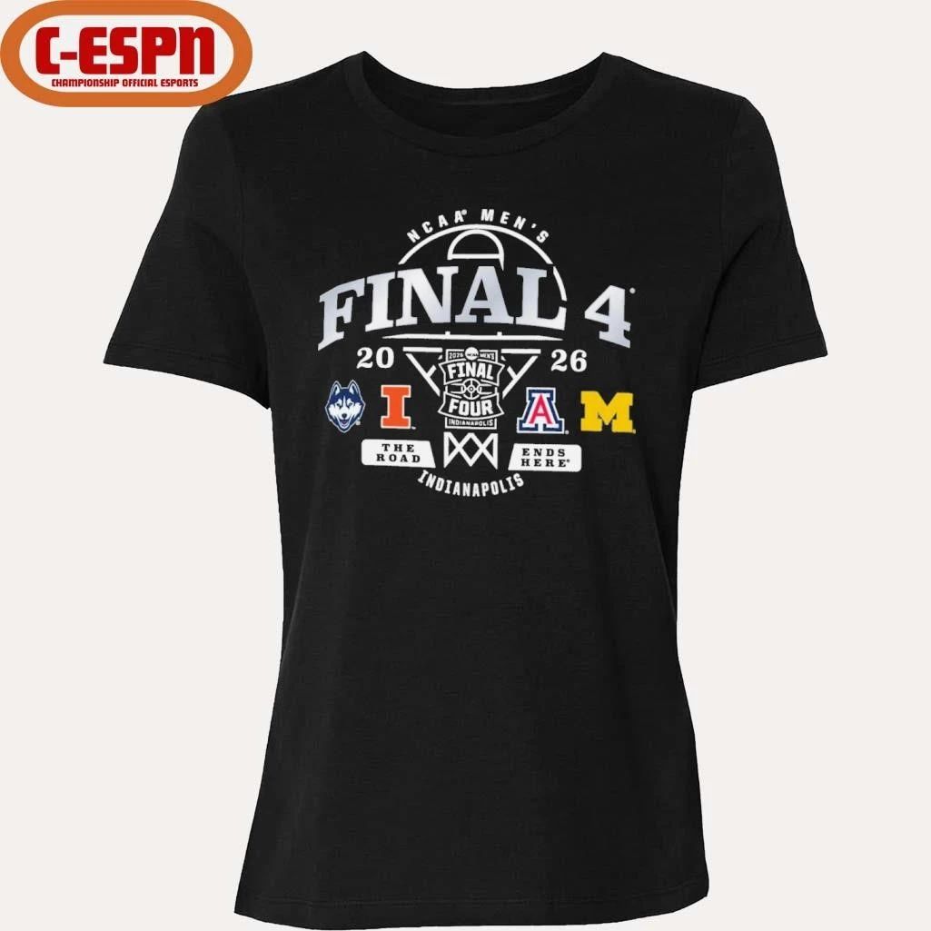 Indianapolis 4 Teams 2026 NCAA Men’s Final Four Shirt