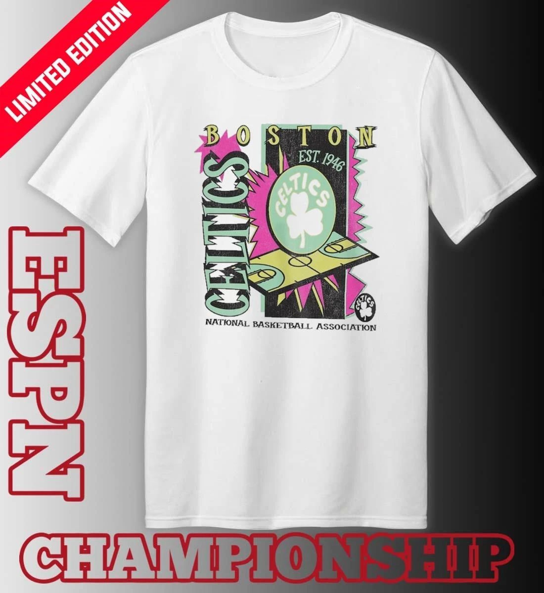 Boston Celtics NBA Neon Court Shock T-Shirt