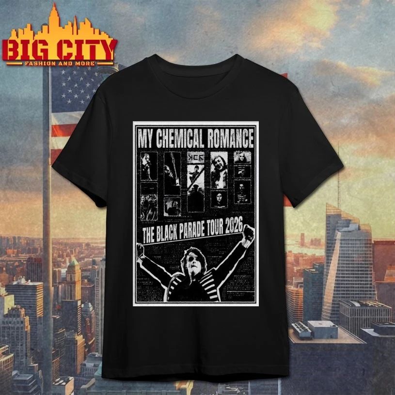 My Chemical Romance The Black Parade 2026 Tour Poster T-shirt