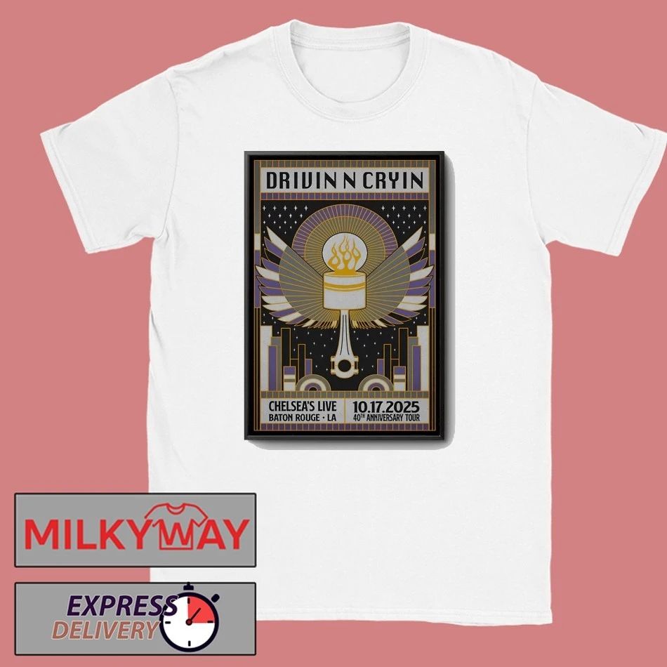 Drivin N Cryin 10.17.2025 Baton Rouge LA Poster shirt