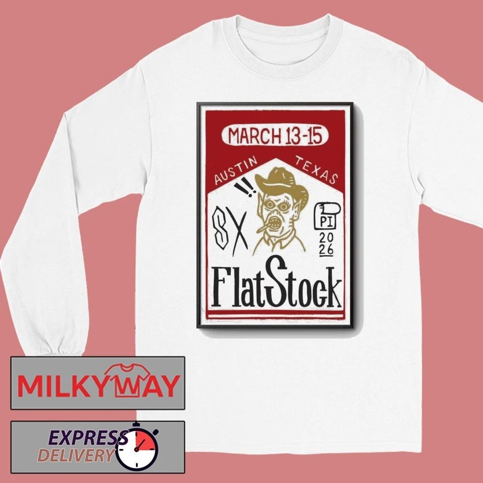 Flatstock Mar 13-15 2026 Poster Austin TX shirt