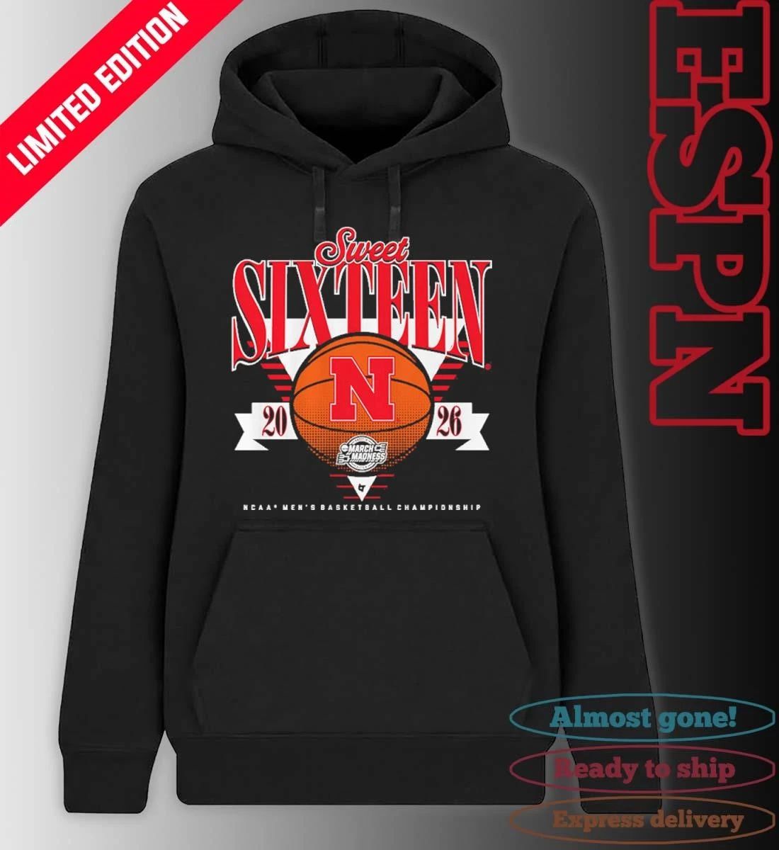 Nebraska Cornhuskers MBB 2026 Sweet Sixteen shirt