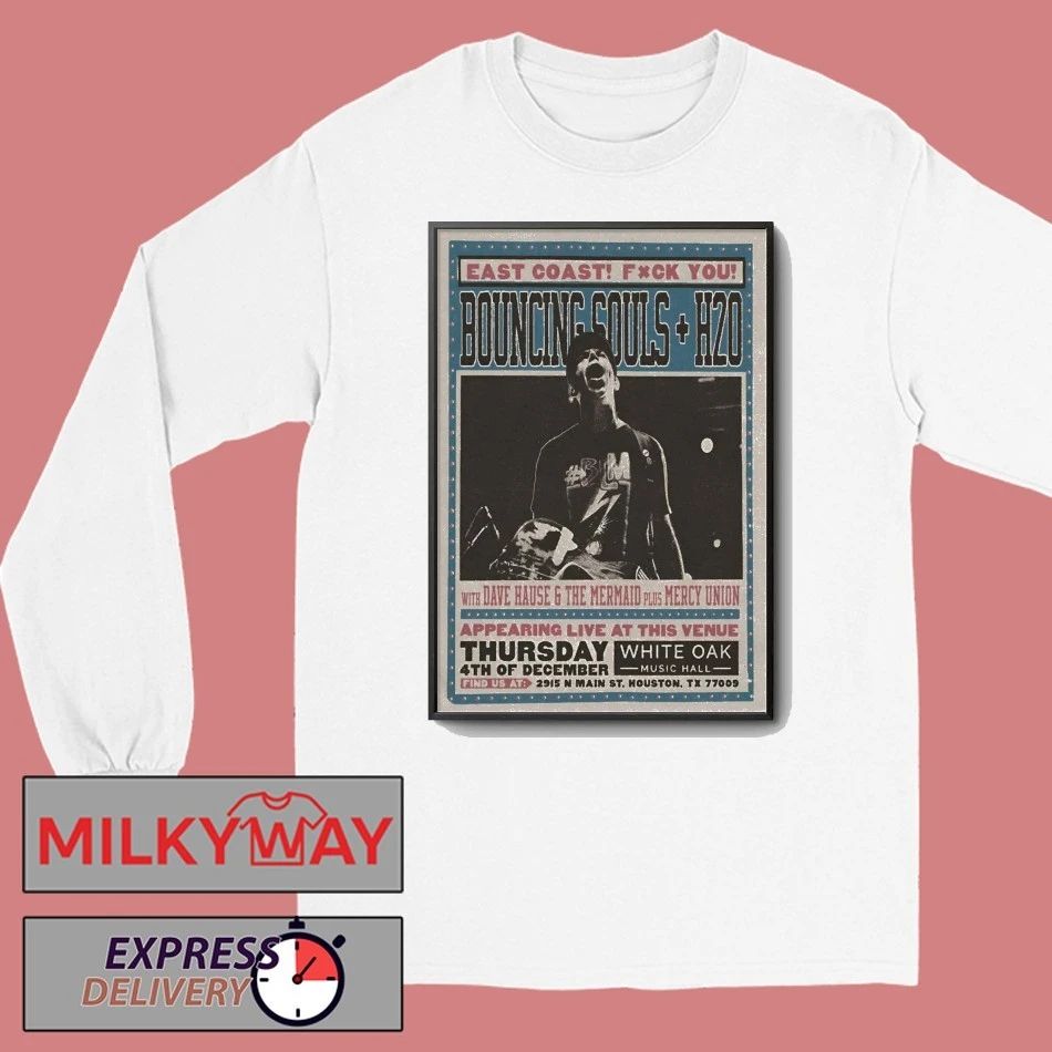 The Bouncing Souls Houston TX, December 4 2025 Poster shirt