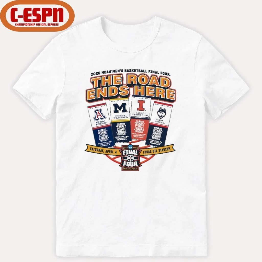 NCAA Men’s Basketball Final Four 2026 Tickets Teams Shirt