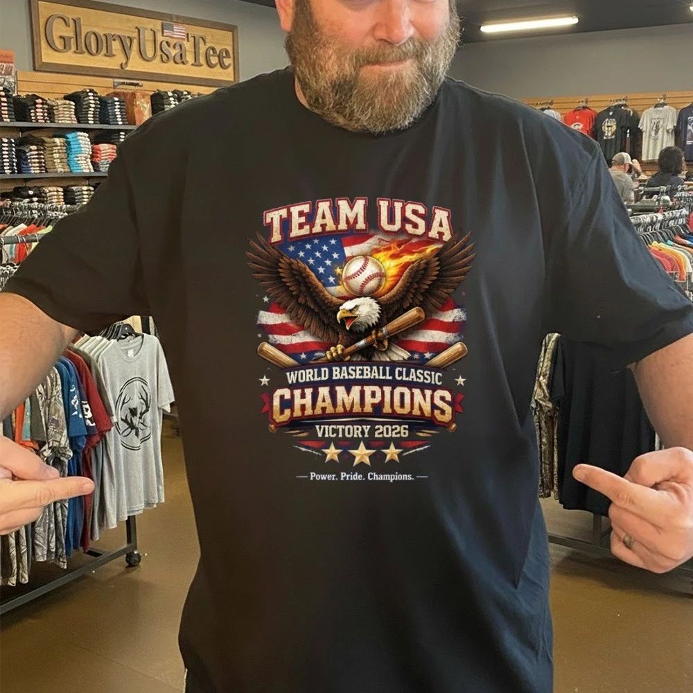 USA Team World Baseball 2026 Classic Champions Victory Shirt