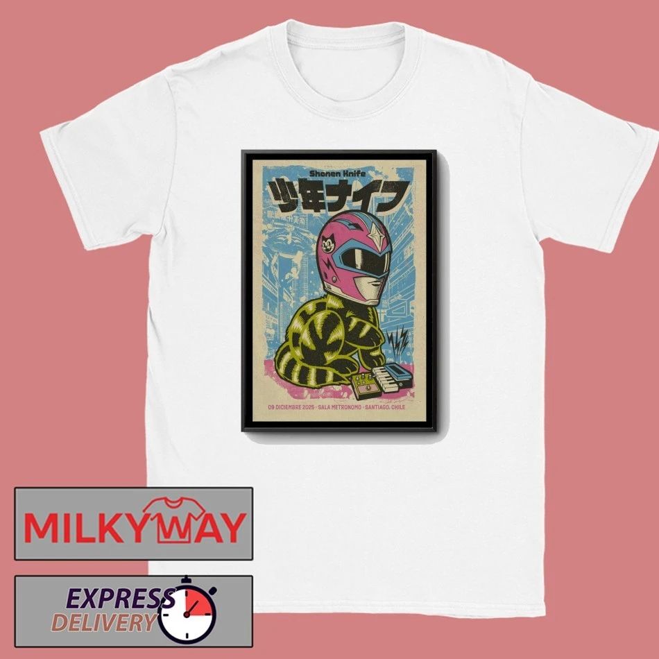Shonen Knife Dec 9 2025 Poster Santiago, Chile shirt