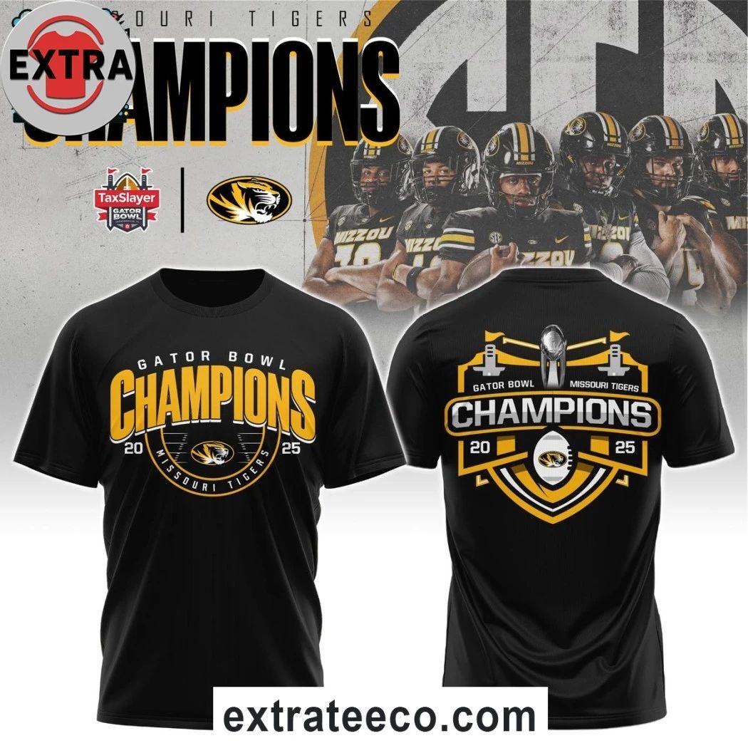 Original Missouri Tigers Gator Bowl Champions 2025 Logo Shirt