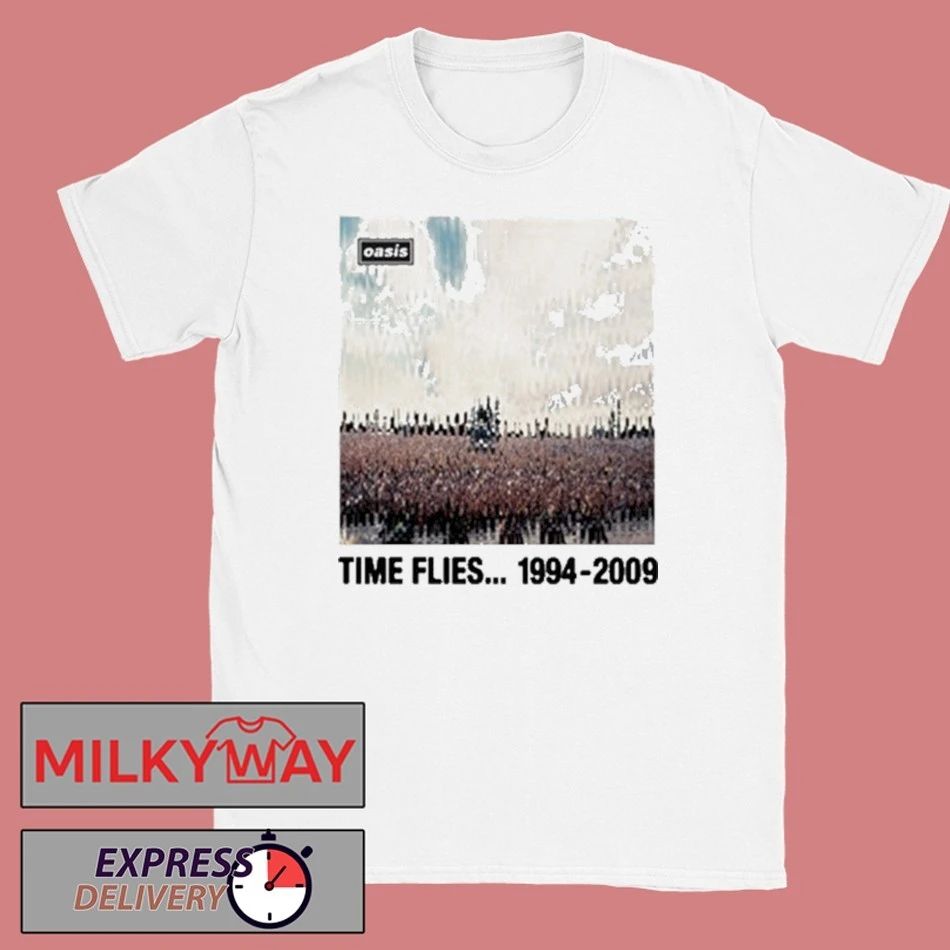 Oasis Time Flies 1994-2009 White Shirt