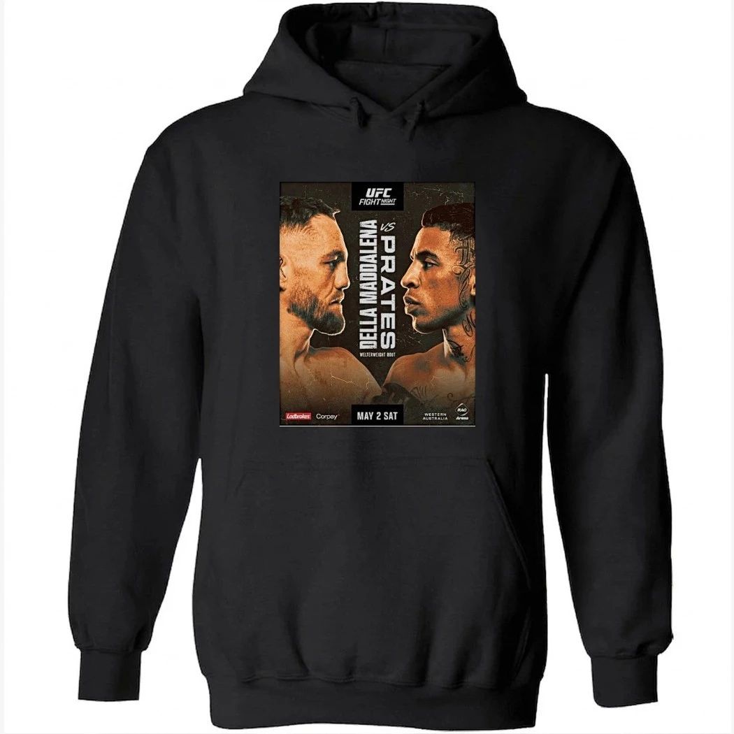 Ufc Fight Night Prates Vs Della Maddalena May 2 2026 Western Australia Shirt