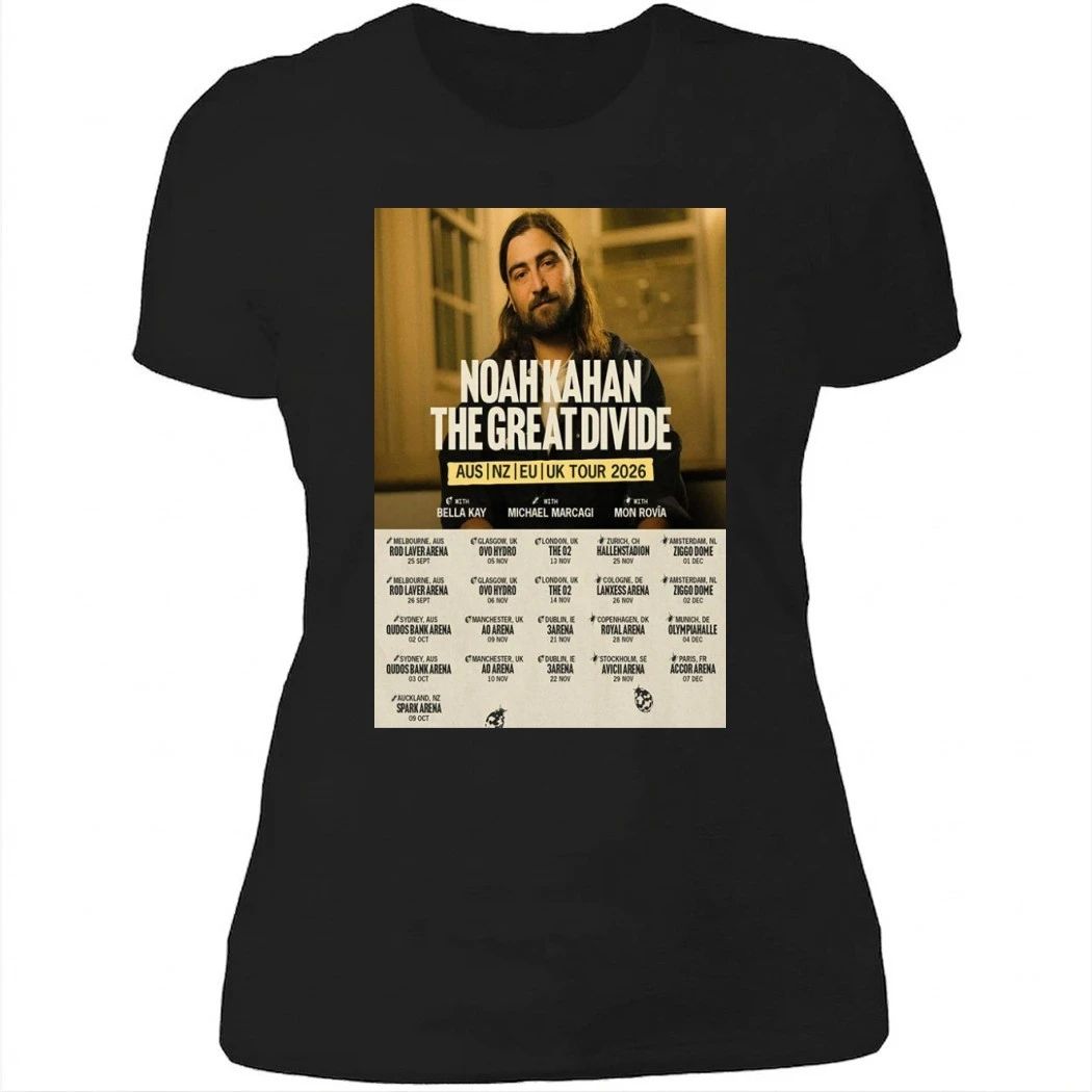 Noah Kahan The Great Divide AUS NZ UK Tour 2026 Shirt