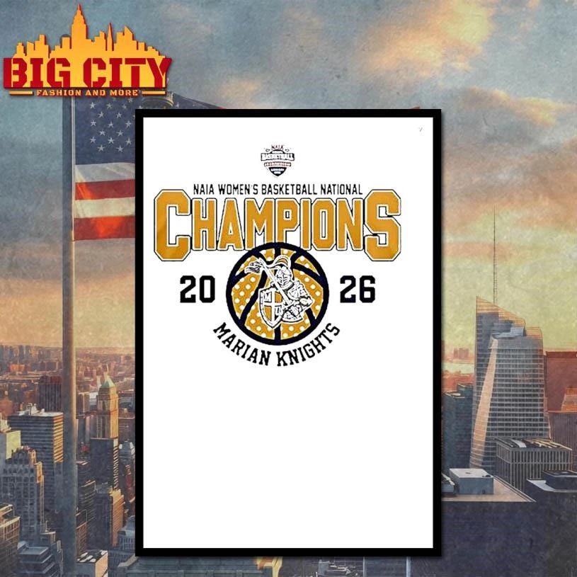 Marian Knights 2026 Womens Basketball National Champions Graphic Shirt