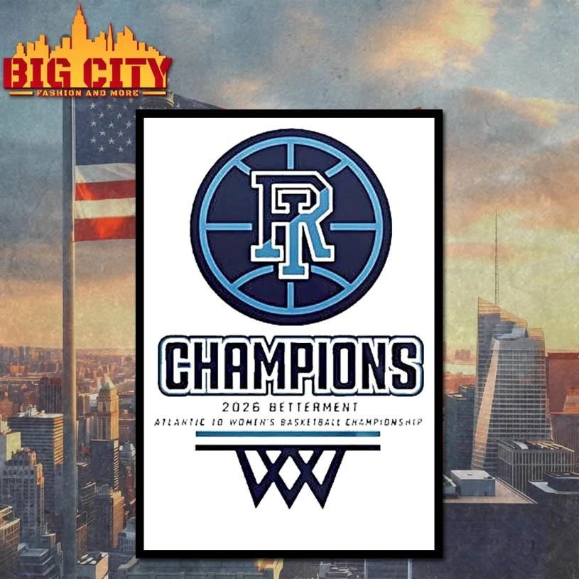 Rhode Island Womens Basketball 2026 Betterment Atlantic 10 Championship Graphic Shirt