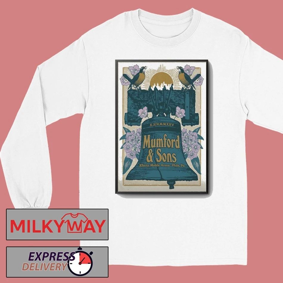 Mumford And Sons Philadelphia PA Oct 14 2025 Poster shirt