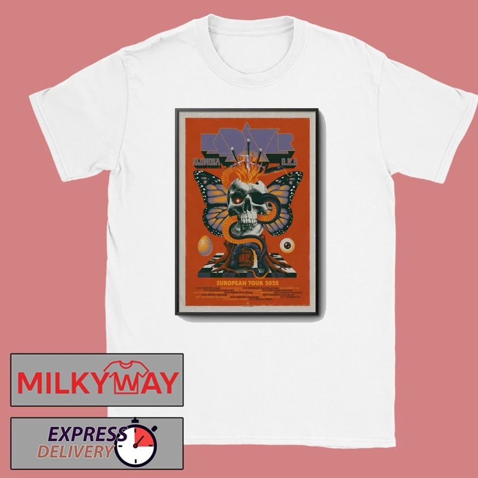 KADAVAR And SLOMOSA With O.R.B European 2025 Shows Poster shirt