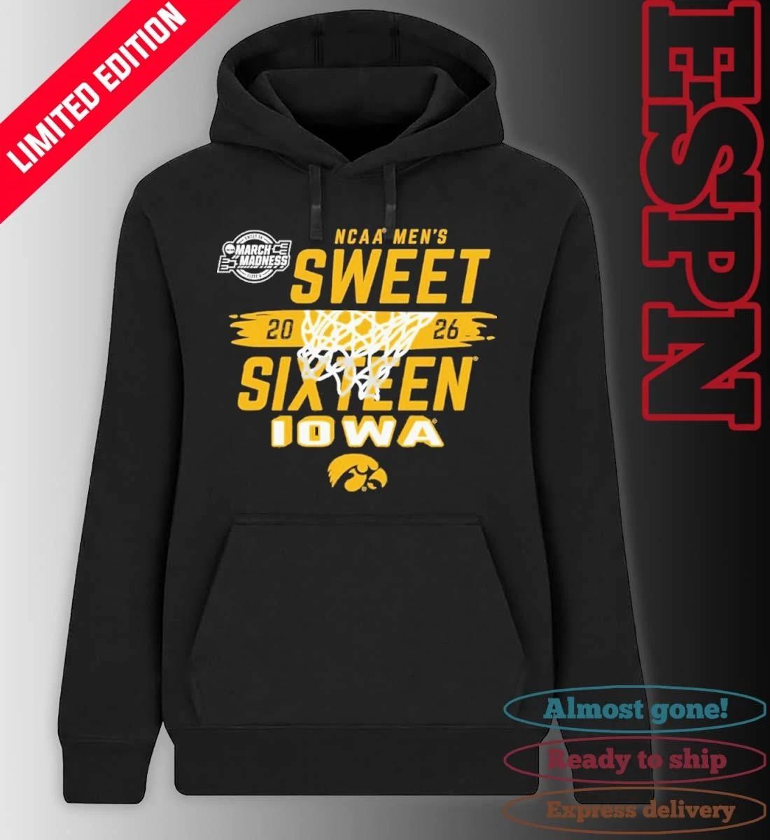 University of Iowa Men’s Basketball Sweet Sixteen Bound Shirt