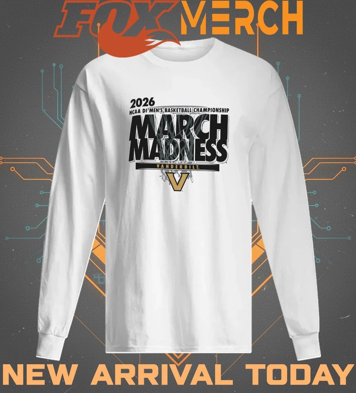 Vanderbilt Commodores 2026 NCAA DI Men’s Basketball Championship March Madness shirt