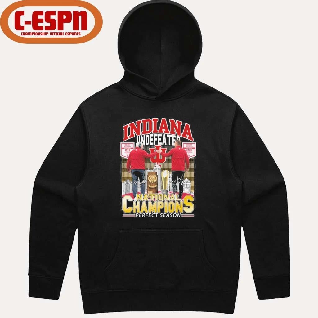 Curt Cignetti And Bob Knight Indiana Undefeated National Champions Shirt
