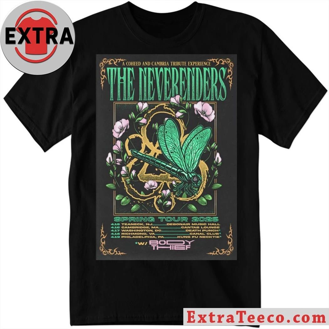 The Neverenders Spring 2026 Tour Poster Shirt