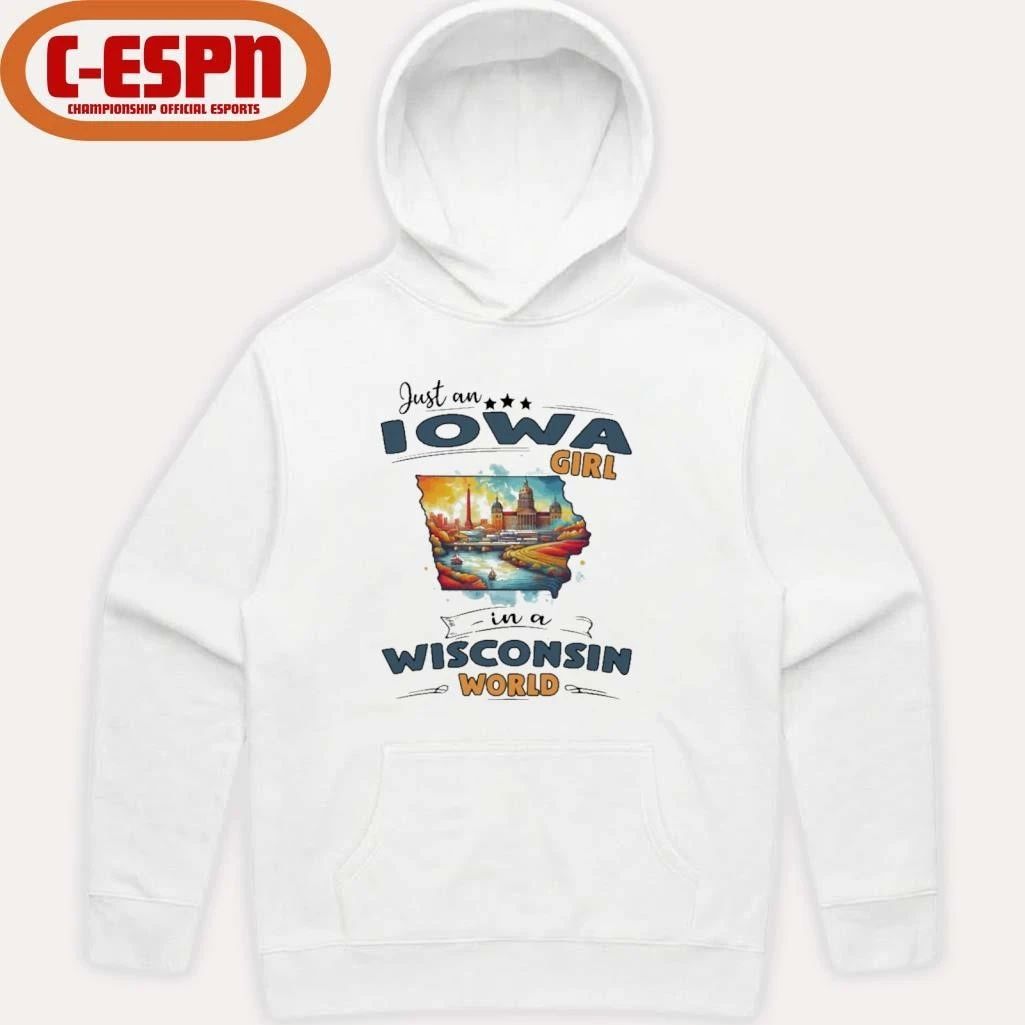 Just An Iowa Girl In A Wisconsin World Retro Shirt