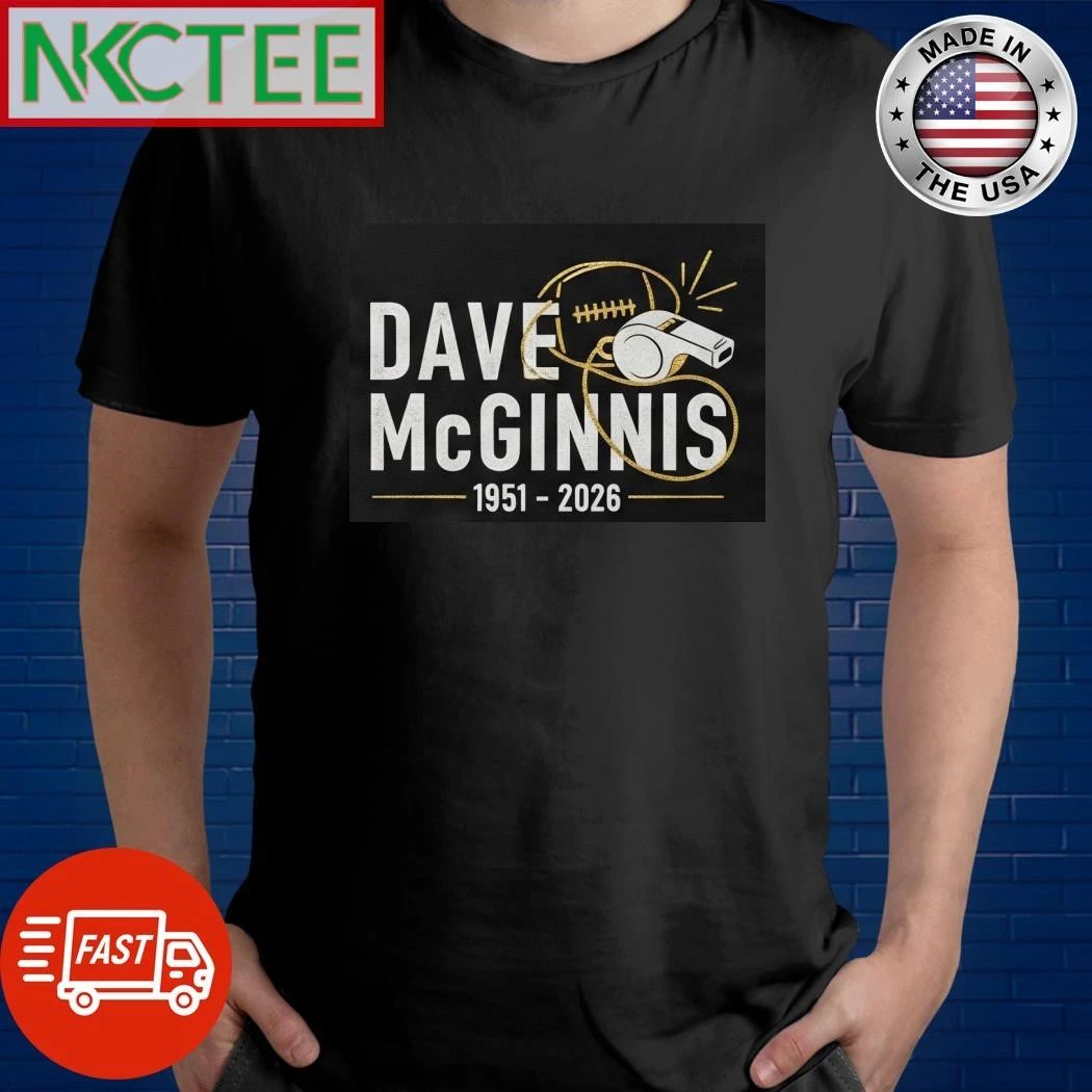 Dave McGinnis 1951 2026 football ball shirt