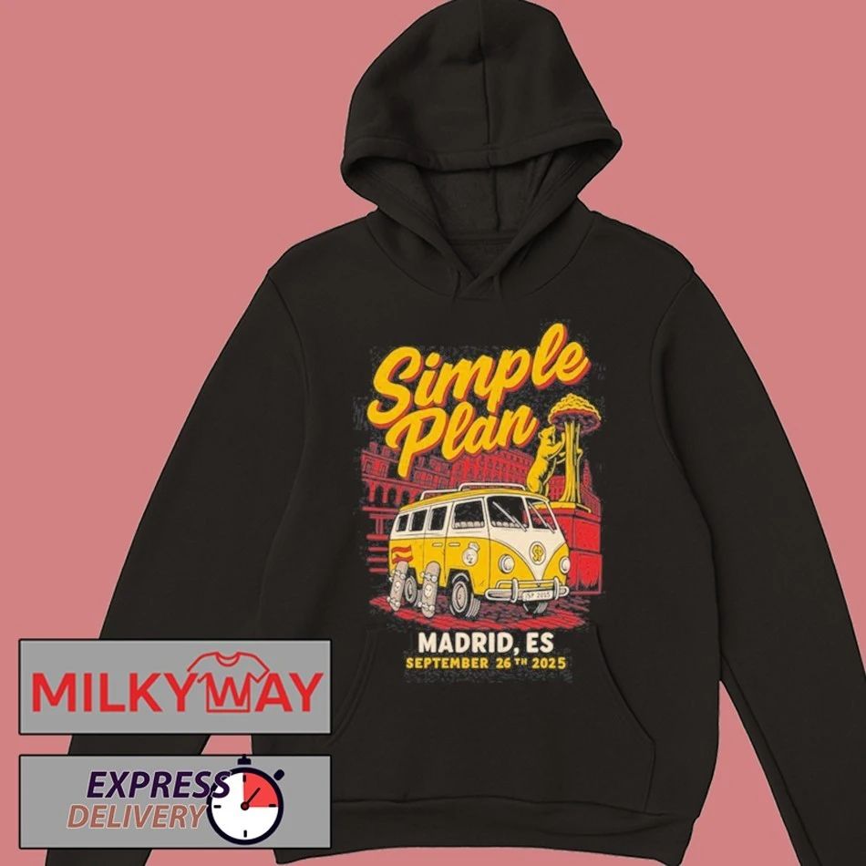 Simple Plan Sep 26 2025 Madrid, Spain, Palacio Vistalegre Shirt