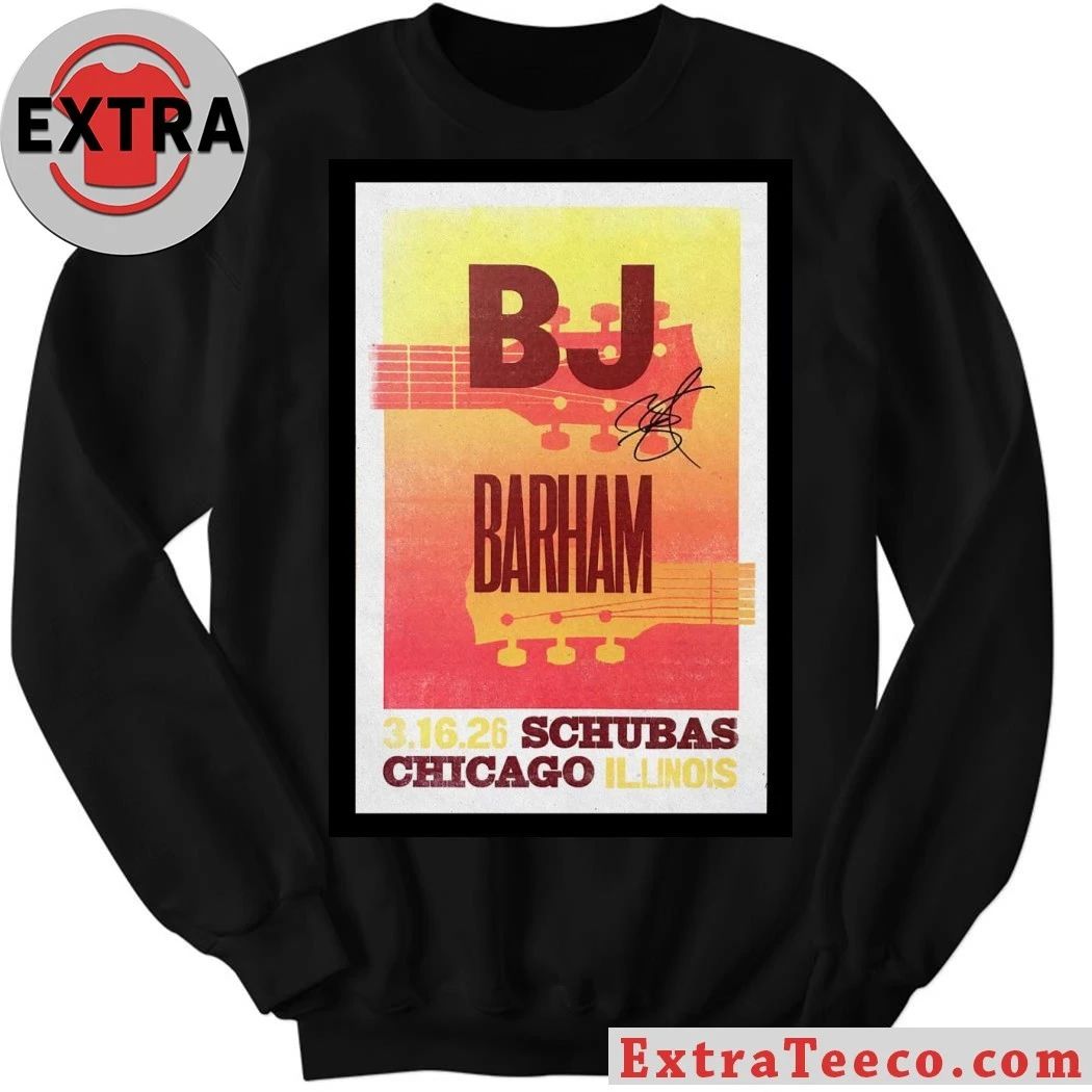 BJ Barham Chicago, IL March 16 2026 Schubas Tavern Tour Poster Shirt