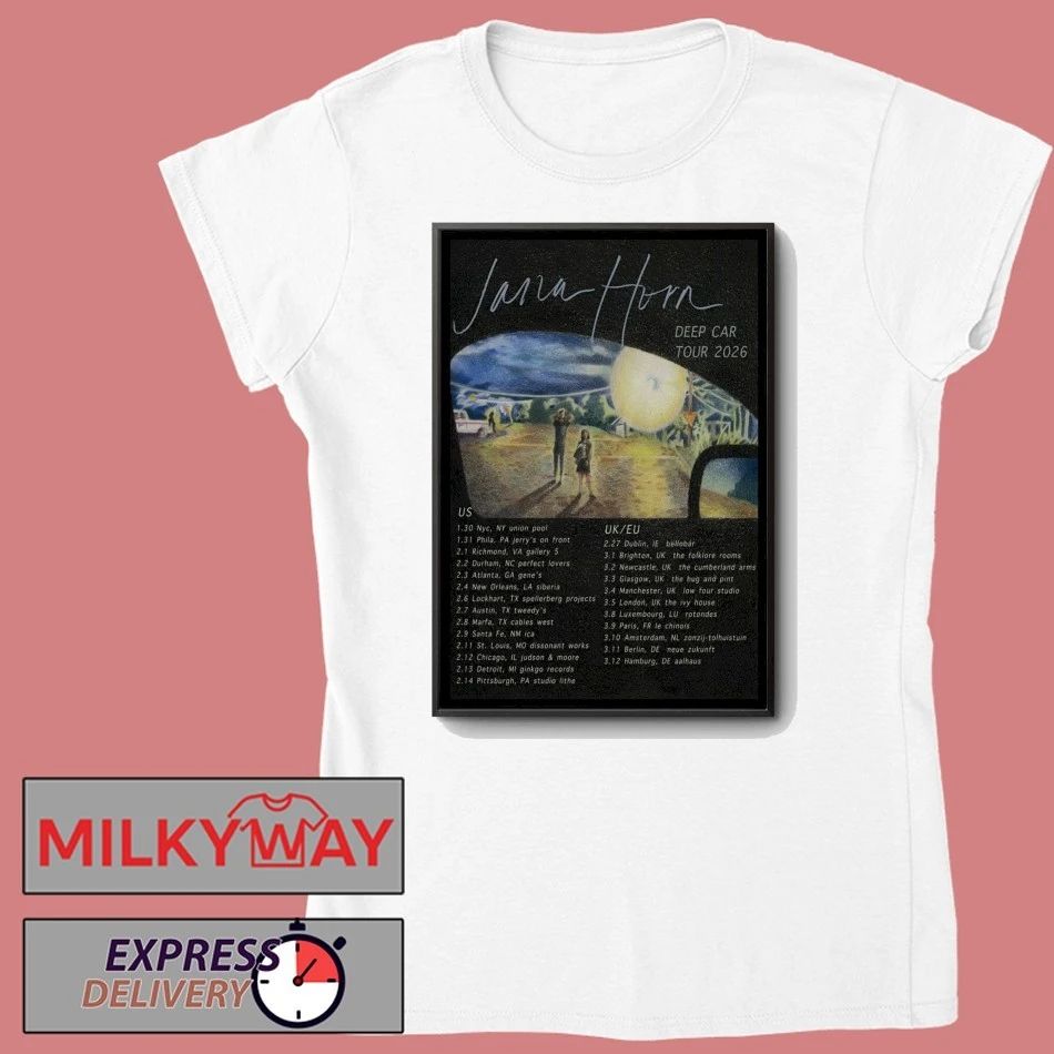 Poster Jana Horn 2026 Deep Car Tour shirt