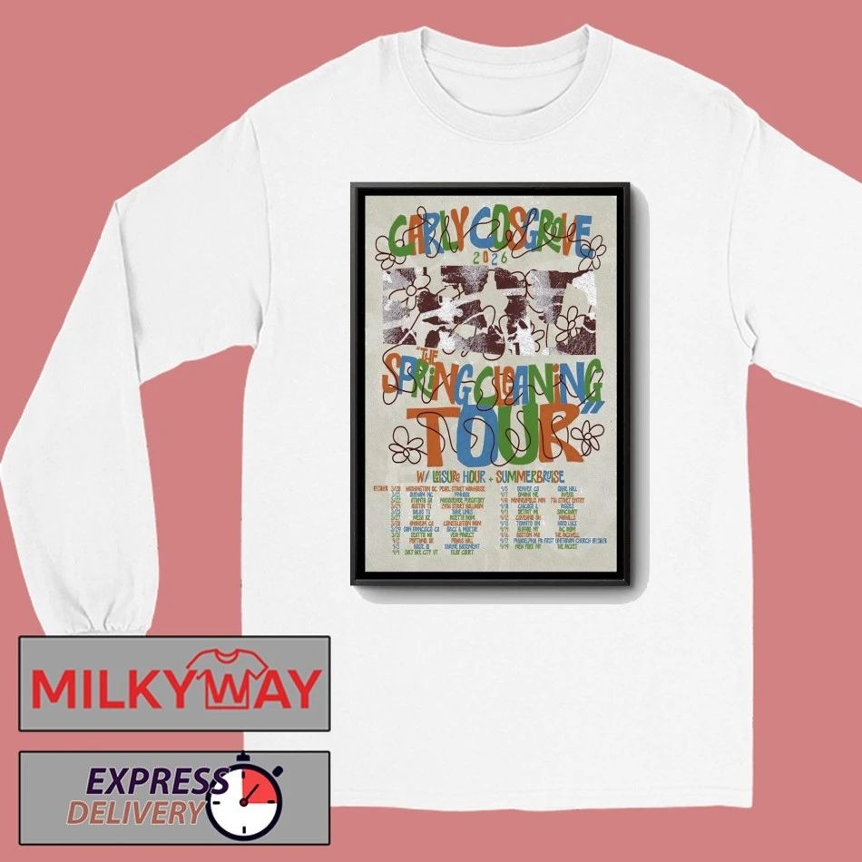 Poster Carly Cosgrove 2026 The Spring Cleaning Tour shirt