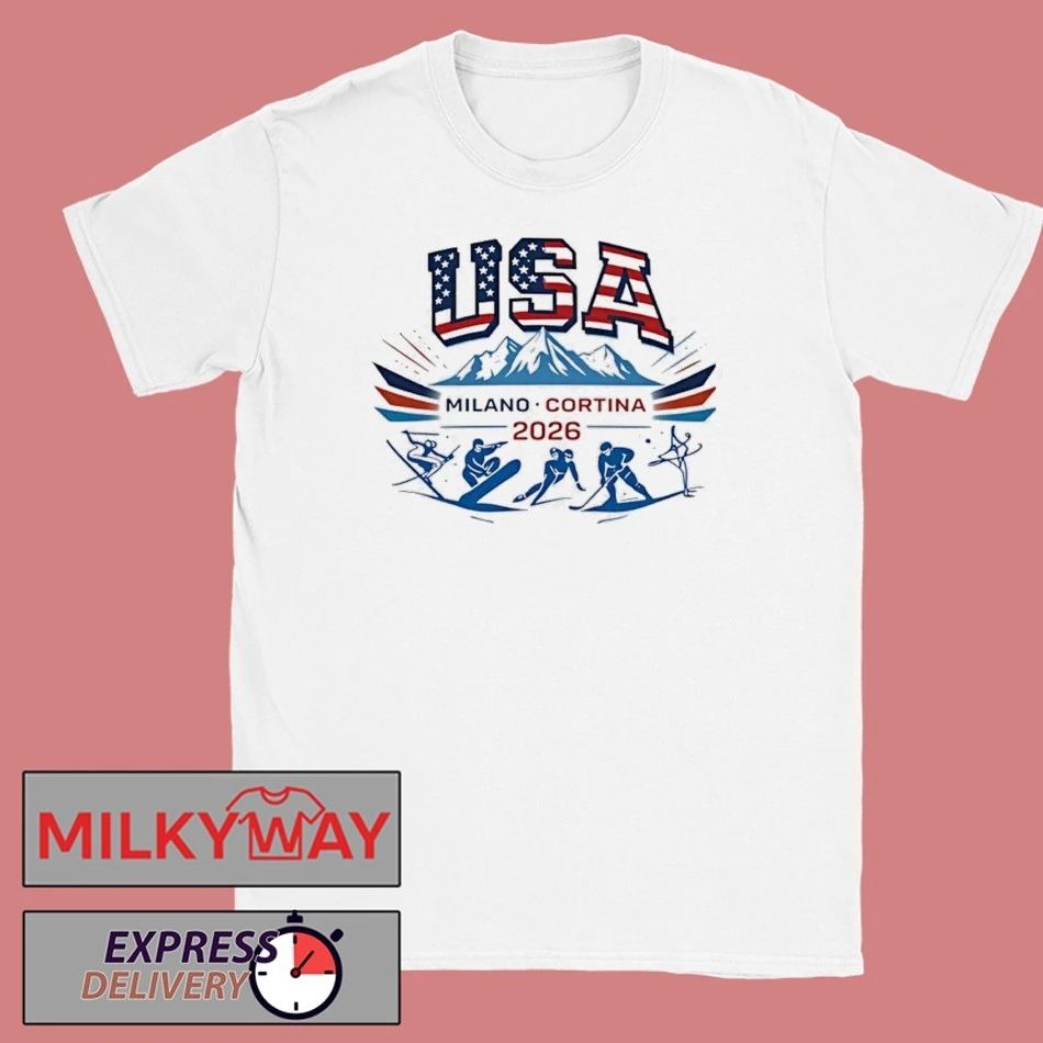 Usa Milano Cortina 2026 Winter Olympics Shirt