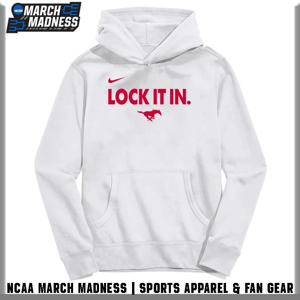 SMU Mustangs Men’s Basketball Lock It In 2026 T-Shirt