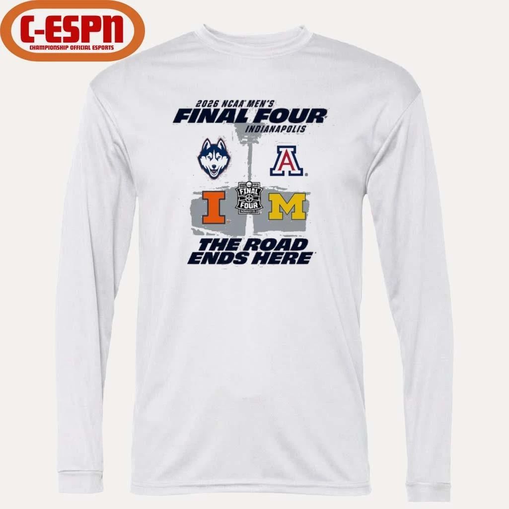 Illinois Fighting Illini Basketball Final Four Field 4 Teams Shirt