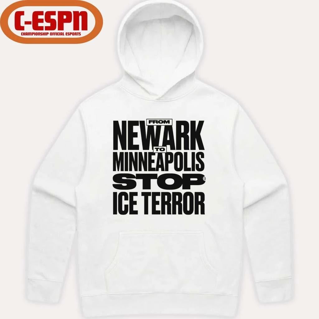 From Newark To Minneapolis Stop Ice Terror T-Shirt