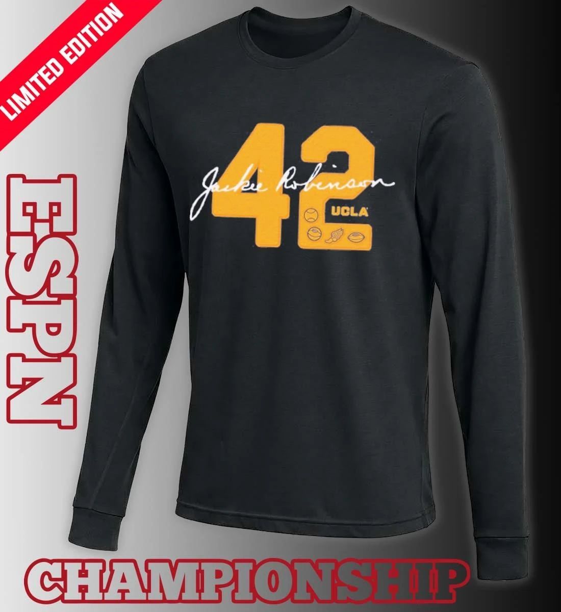 UCLA Jackie Robinson 42 Letterman Signature Shirt