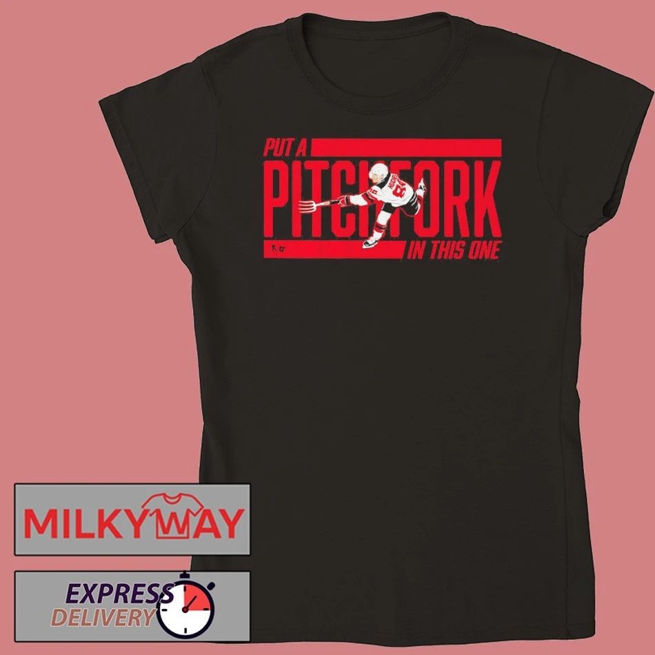 Jack Hughes Put a Pitchfork in This One shirt