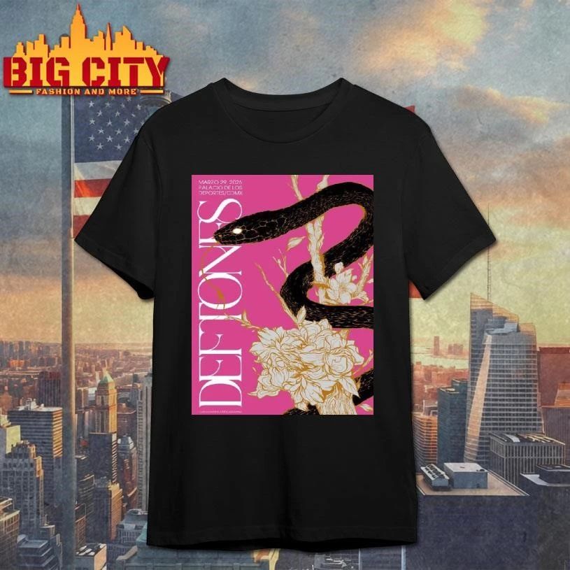 Deftones CDMX Mexico City 2026 Venue Poster Shirt