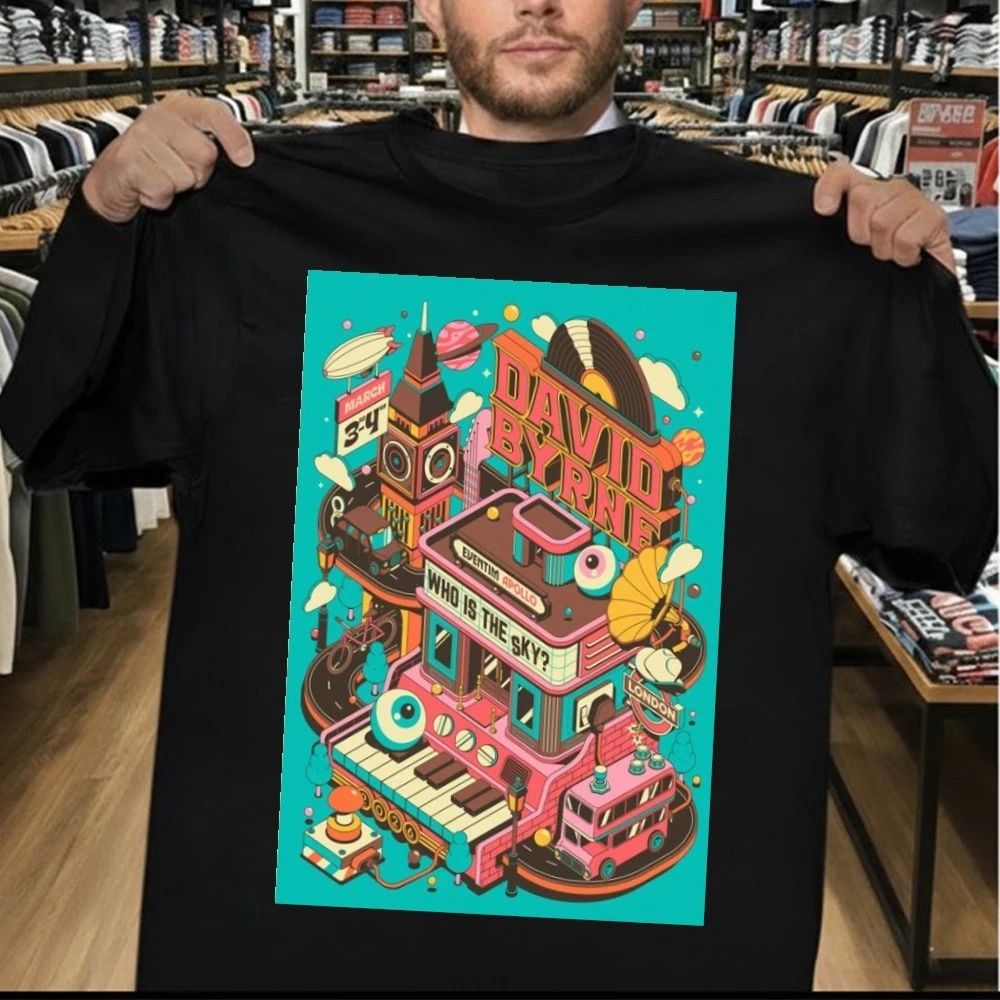 David Byrne Eventim Apollo London UK On Mar 3-4 2026 Shirt