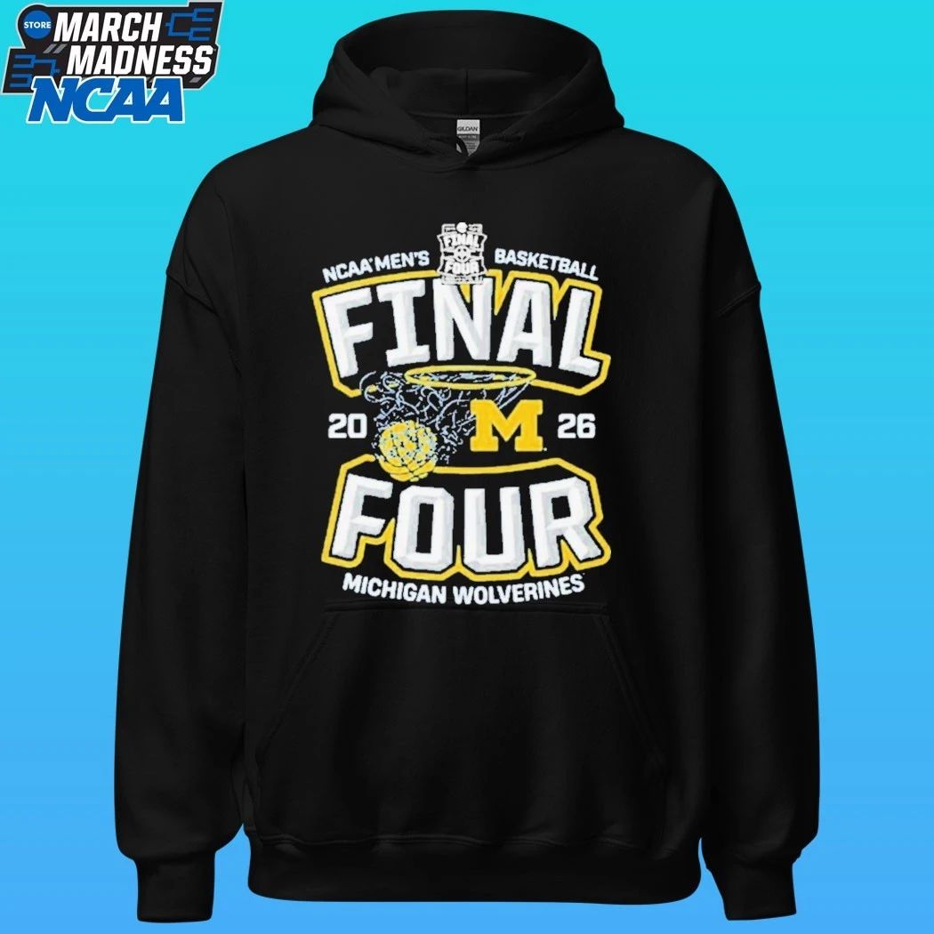 Michigan Wolverines Men’s Basketball 2026 NCAA Final Four Hoops March Madness Shirt