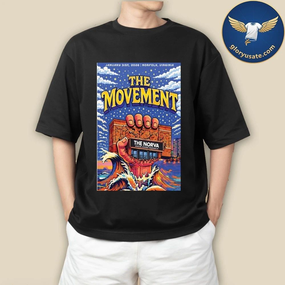 The Movement Norfolk, Virginia January 31 2026 Concert Poster Shirt