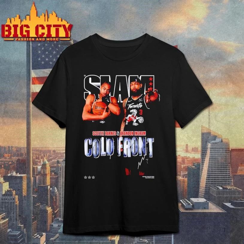 SLAM 260 Scottie Barnes And Brandon Ingram Cold Front Magazine Cover Retro Shirt